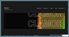 Desktop Screenshot of clamor-journal.com